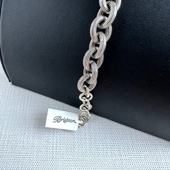 Brighton Rope Link Bracelet, Silver Tone, 7" + 1" Extender, NWT - Picture 4 of 12